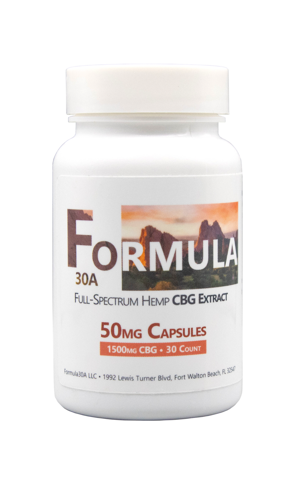 Formula30A Cannabigerol (CBG) 50mg Capsules (30ct.)